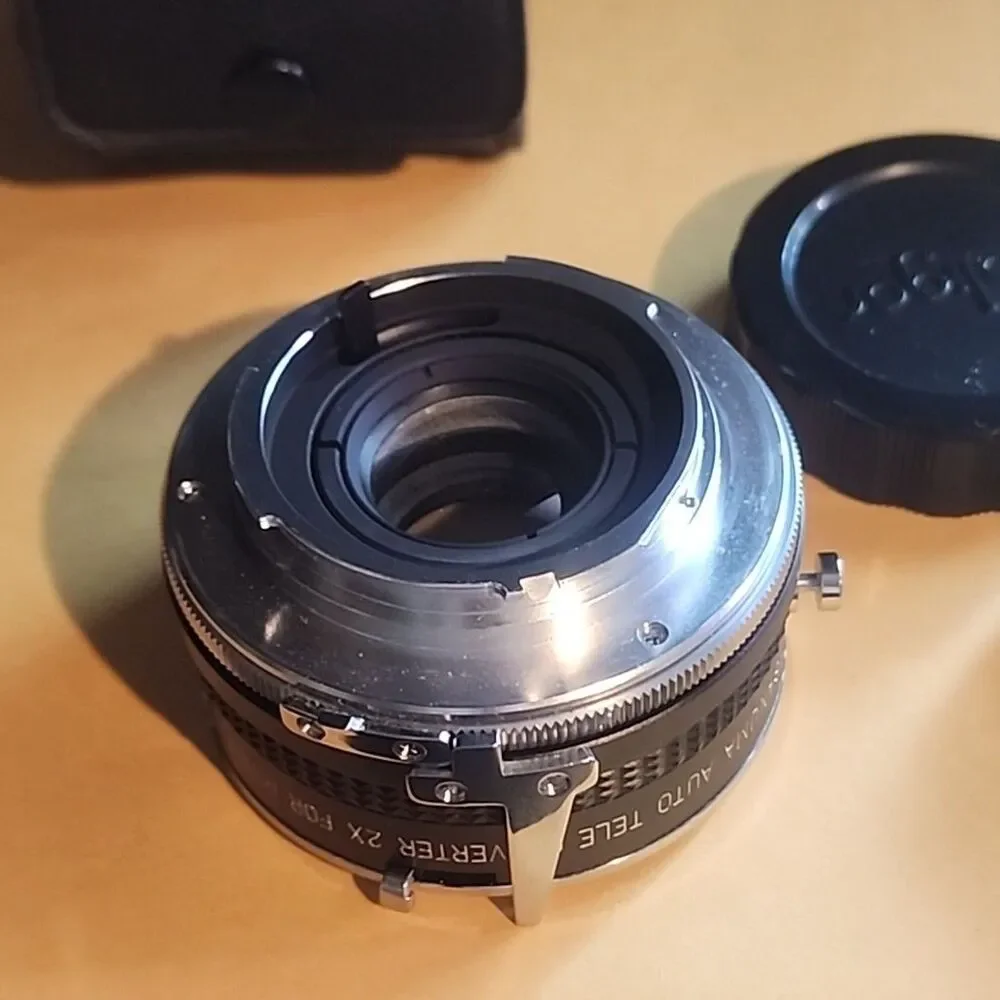 Asanuma Minolta Auto-Tele Converter 2x Camera Lens w/ Case